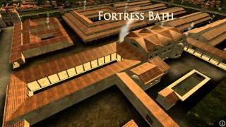 Animation of ancient Roman Fort in Caerleon Wales [upl. by Swec]