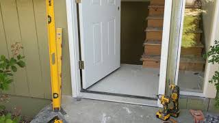 Jeld Wen Front Door Installation  Really crappy products and craftsmanship PART 1 [upl. by Ahsyat784]