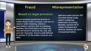 What is Difference Between Fraud amp Misrepresentation [upl. by Ailed]