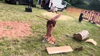 A fabulous range of wooden sculpture at Caerleon festival 2024 [upl. by Esiahc]