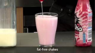 How to make a fat free milkshake using an aerolatte milk frother [upl. by Abrahamsen]