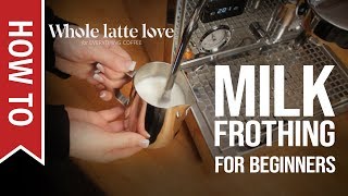 How To Milk Frothing for Beginners 5 Tips [upl. by Anazus544]