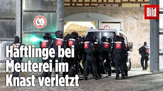 Gefängnismeuterei Polizei stürmt Knast in Thüringen  JVA Untermaßfeld [upl. by Malsi681]